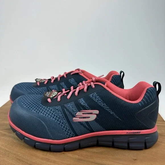 New Womens Skechers For Work Sure Track Saquenay Safety Toe‎ Shoes Sneakers 11M - Picture 2 of 8